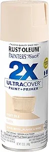 Picture of 647-249073 RUST-OLEUM PaintER'S Touch 249073 Satin Spray Paint, Satin, Ivory Silk, 12 oz, Aerosol Can